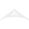 Ekena Millwork Pitch Naple Architectural Grade PVC Gable Pediment, 36"W x 13 1/2"H x 1"P (9/12) GPP036X014X100NAP - alternate 2